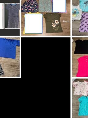Girls short sleeved shirts clothing bundle. Size 10 10-12 12. Carter's OshKosh